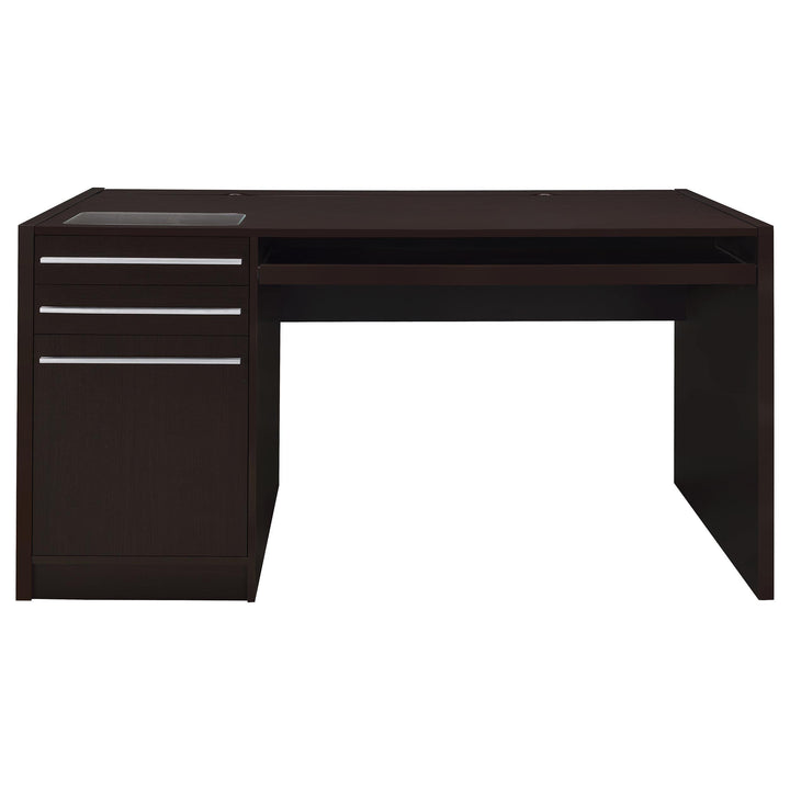 Coaster Furniture 800982 Halston 60-inch 3-drawer Office Computer Desk Cappuccino