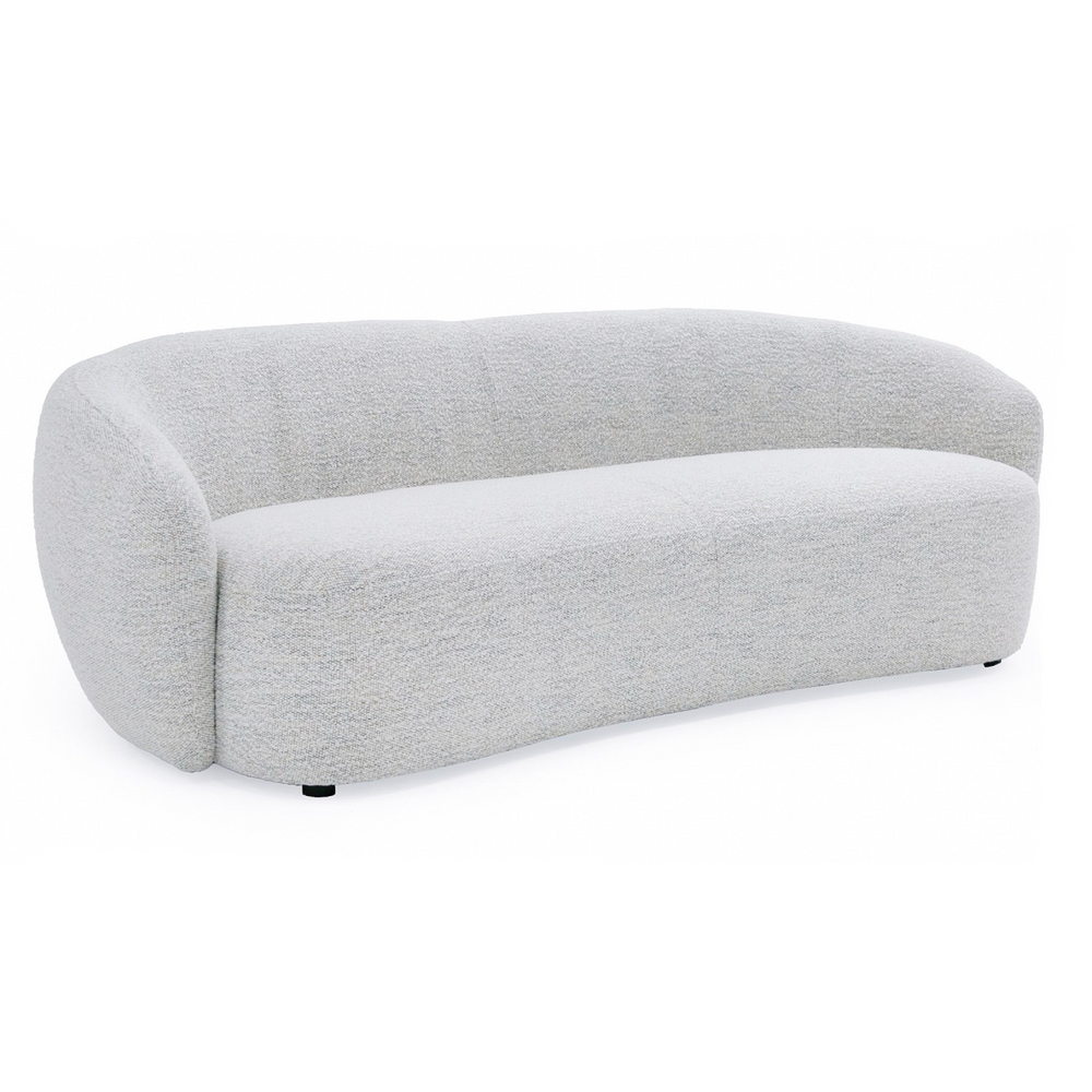 Omaha - Modern Off White Fabric Sofa - View 4