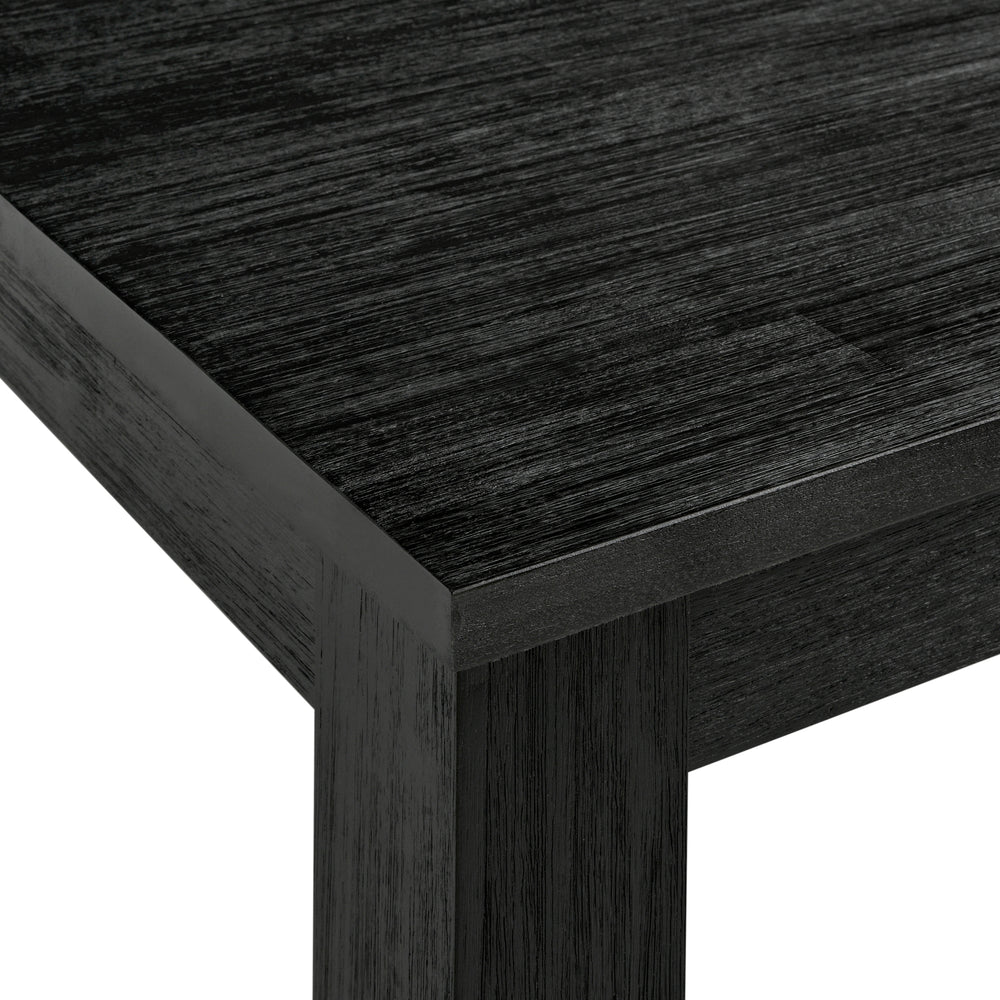 Bedford 75" Rectangular Dining Table Square Legs - Brushed Black - view 9