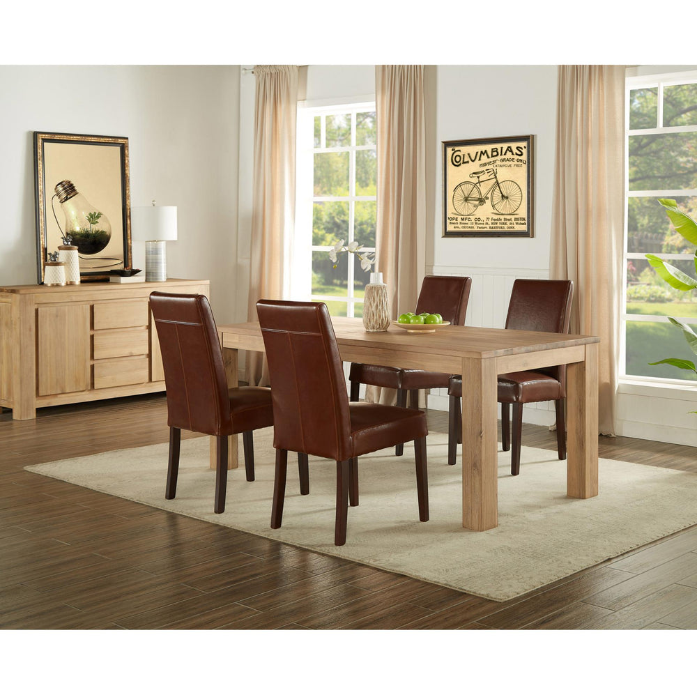 Bedford 75" Rectangular Dining Table Square Legs - Brushed Smoke - view 4