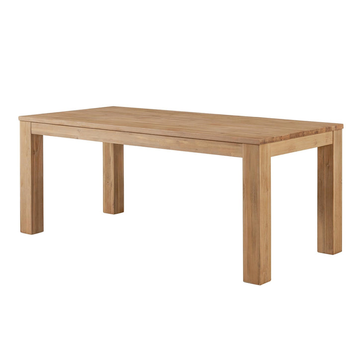 Bedford 75" Rectangular Dining Table Square Legs - Brushed Smoke