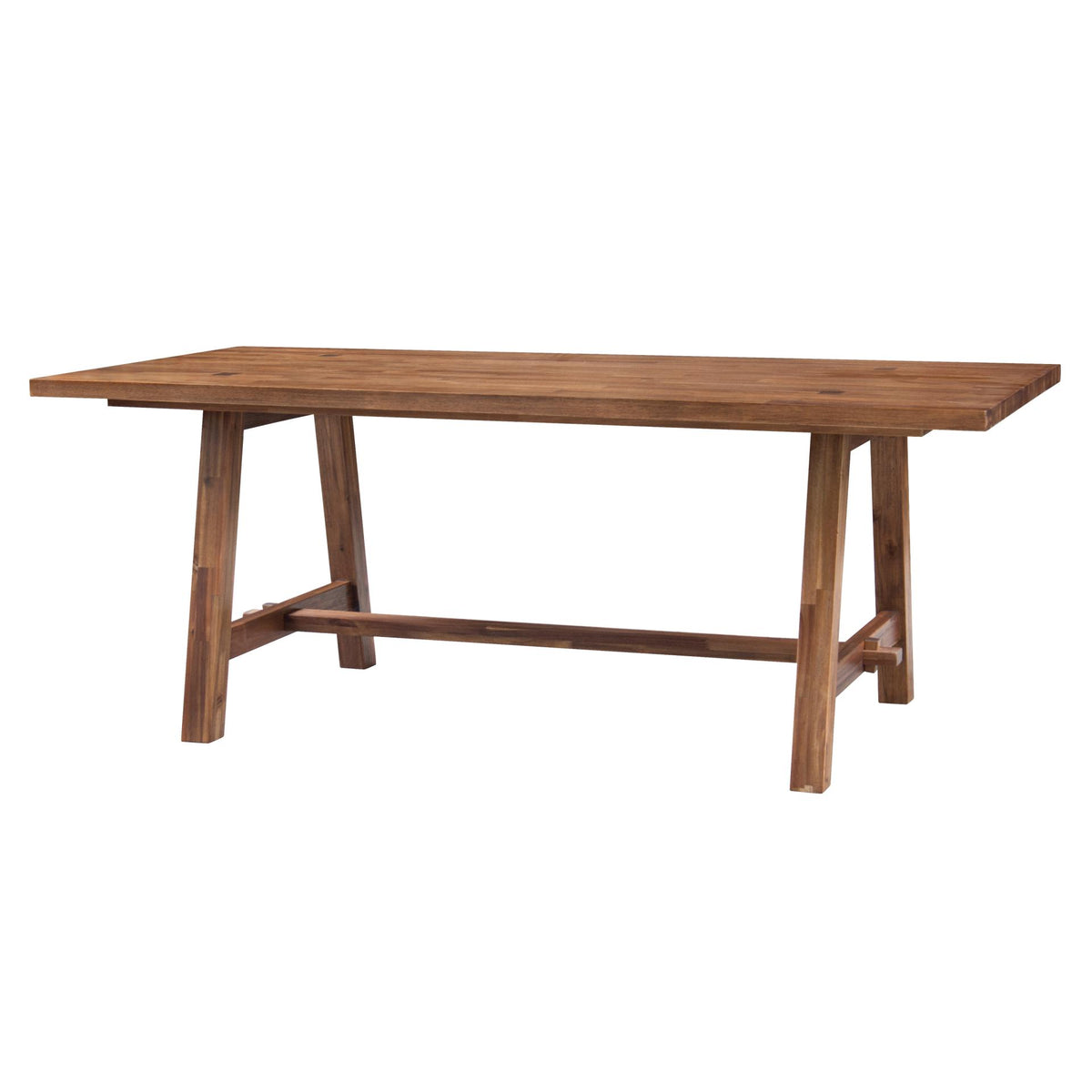 Bedford 79" Rectangular Dining Table A-Base - Brushed Brown