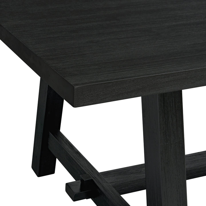 Bedford 79" Rectangular Dining Table A-Base - Brushed Black - view 8