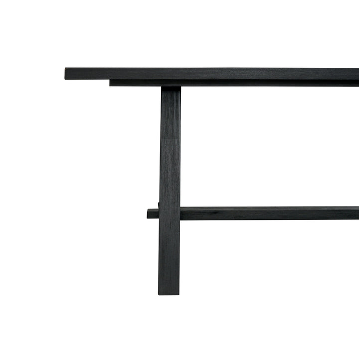 Bedford 79" Rectangular Dining Table A-Base - Brushed Black - view 7
