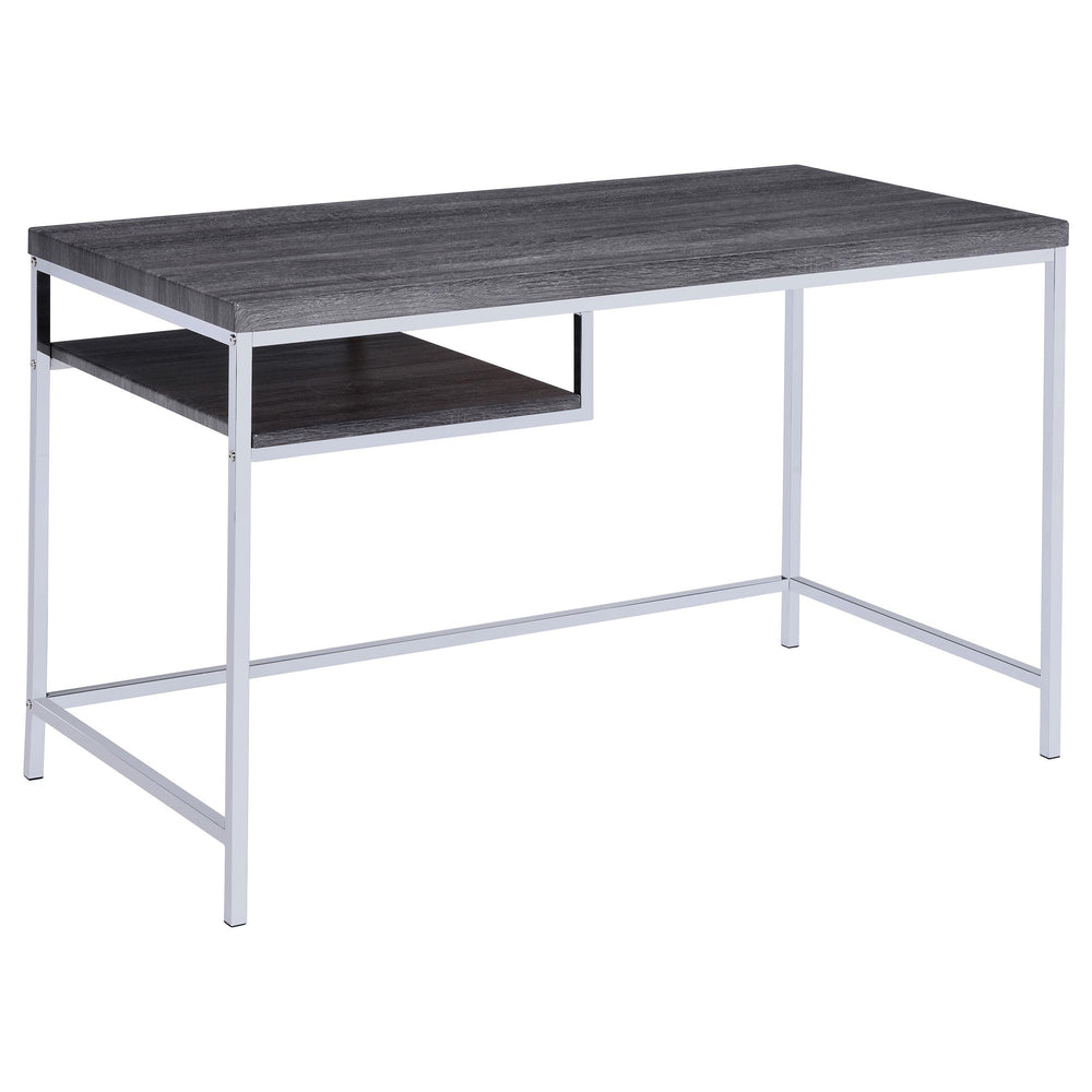 Coaster Furniture 801271 Kravitz 47-inch 1-shelf Writing Desk Weathered Grey