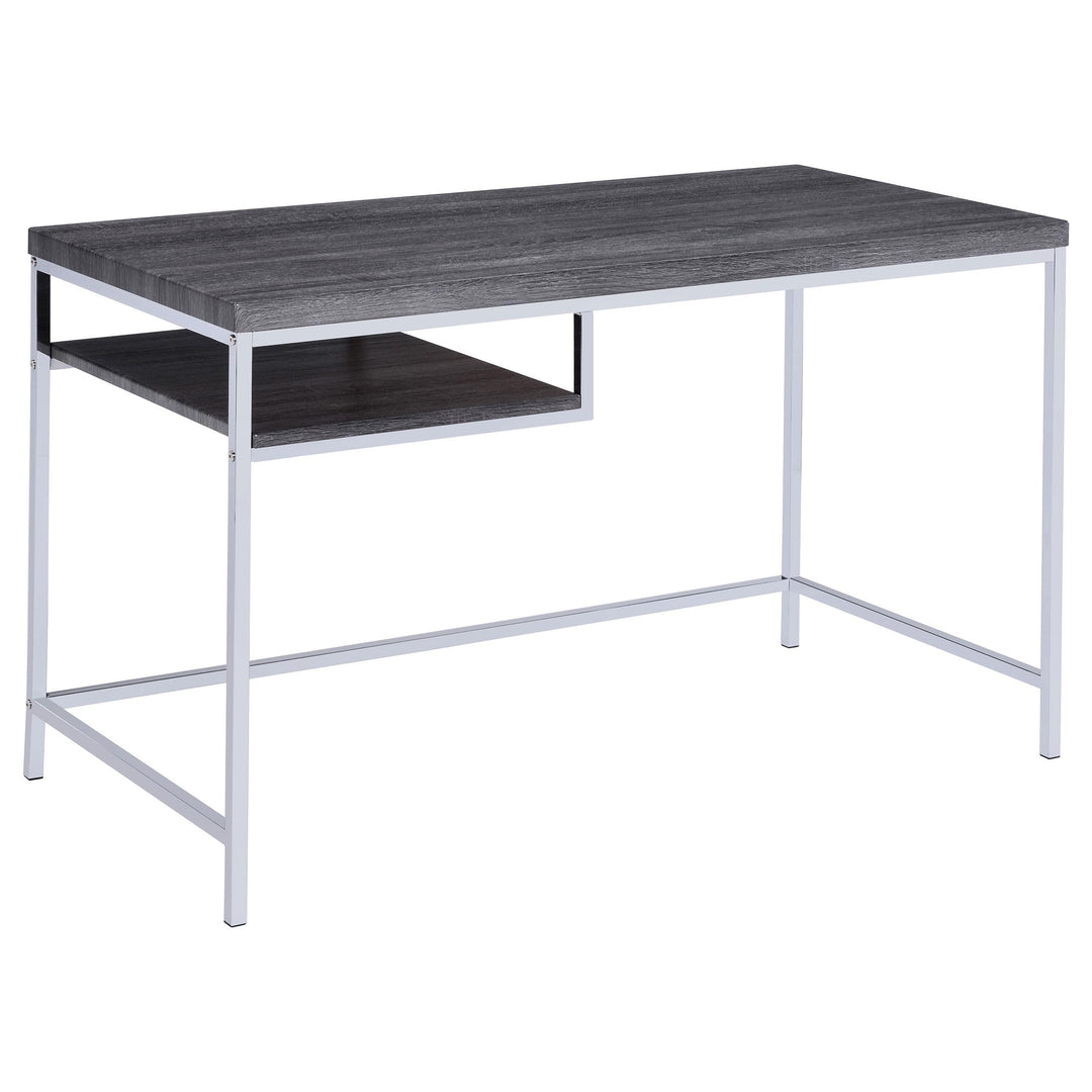 Coaster Furniture 801271 Kravitz 47-inch 1-shelf Writing Desk Weathered Grey