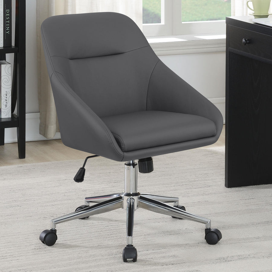 Coaster Furniture 801422 Jackman Upholstered Adjustable Home Office Desk Chair Grey