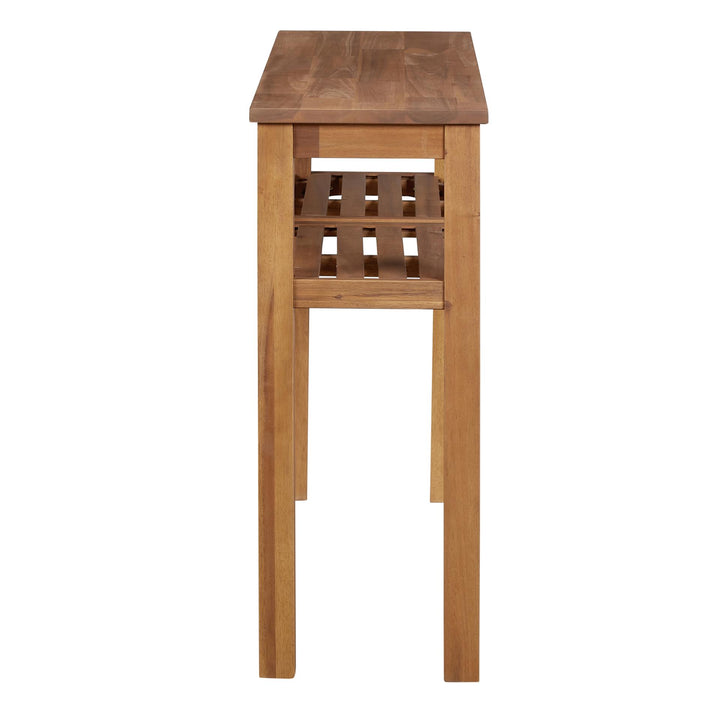 Tiburon Console Table with Shelf - Amber - view 4