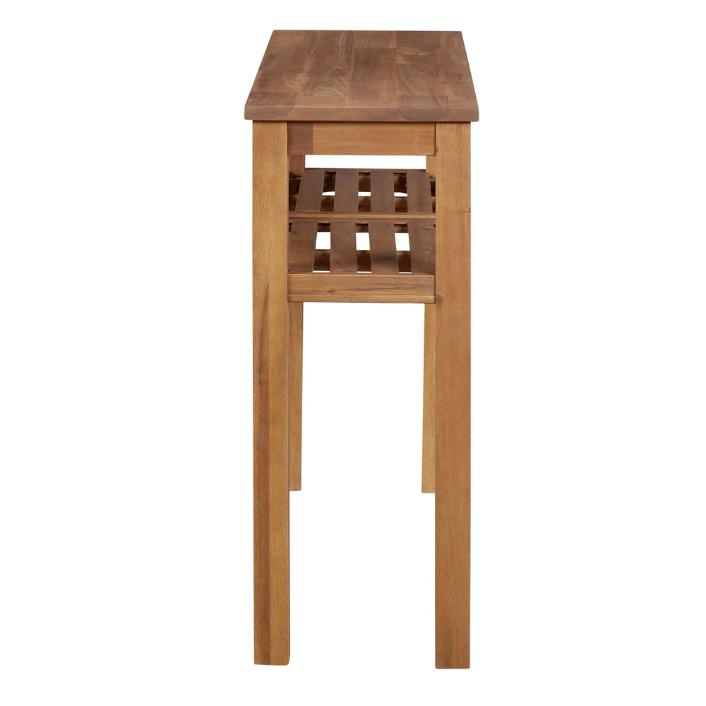 Tiburon Console Table with Shelf - Amber - view 4
