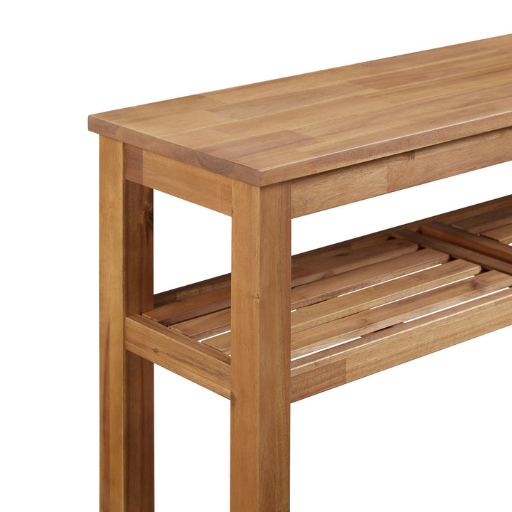 Tiburon Console Table with Shelf - Amber - view 5