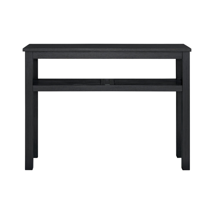 Tiburon Console Table with Shelf - Alto Black - view 4