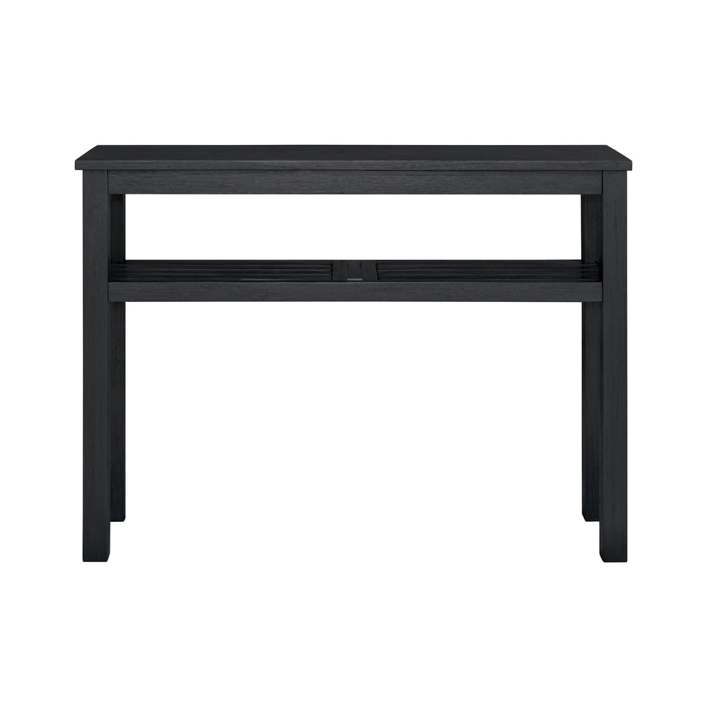 Tiburon Console Table with Shelf - Alto Black - view 4