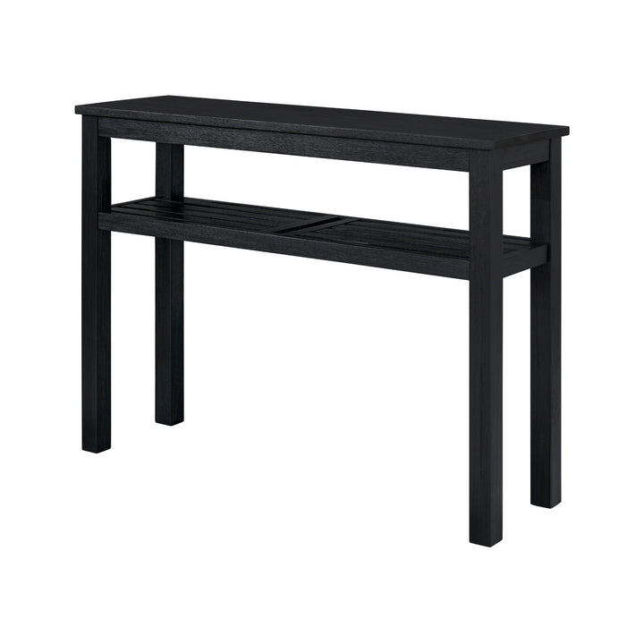 Tiburon Console Table with Shelf - Alto Black