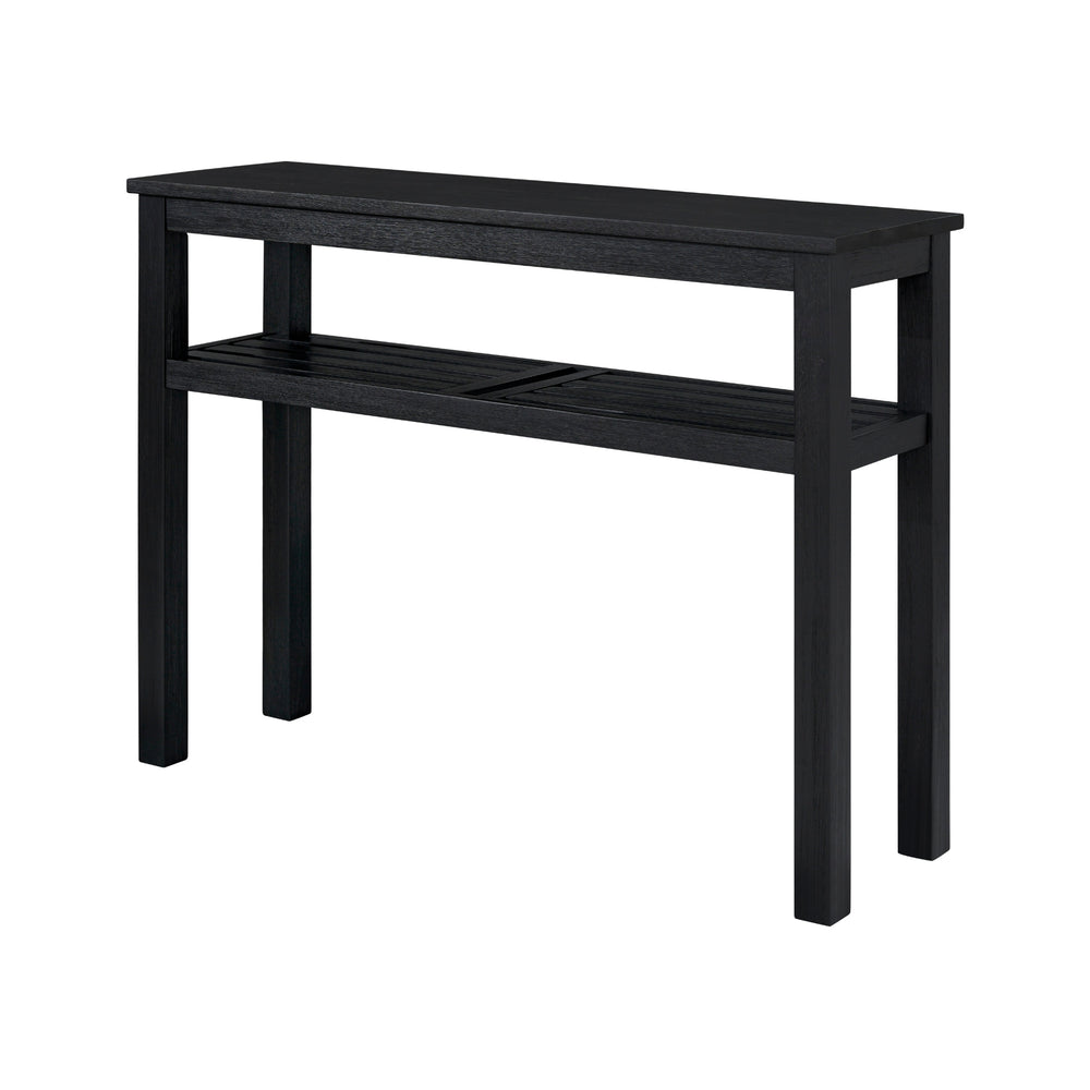 Tiburon Console Table with Shelf - Alto Black