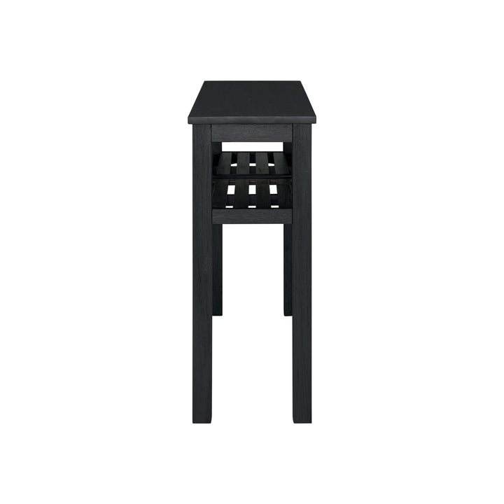 Tiburon Console Table with Shelf - Alto Black - view 5