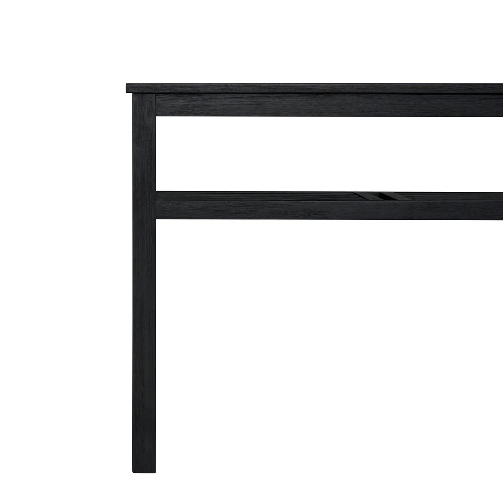Tiburon Console Table with Shelf - Alto Black - view 6