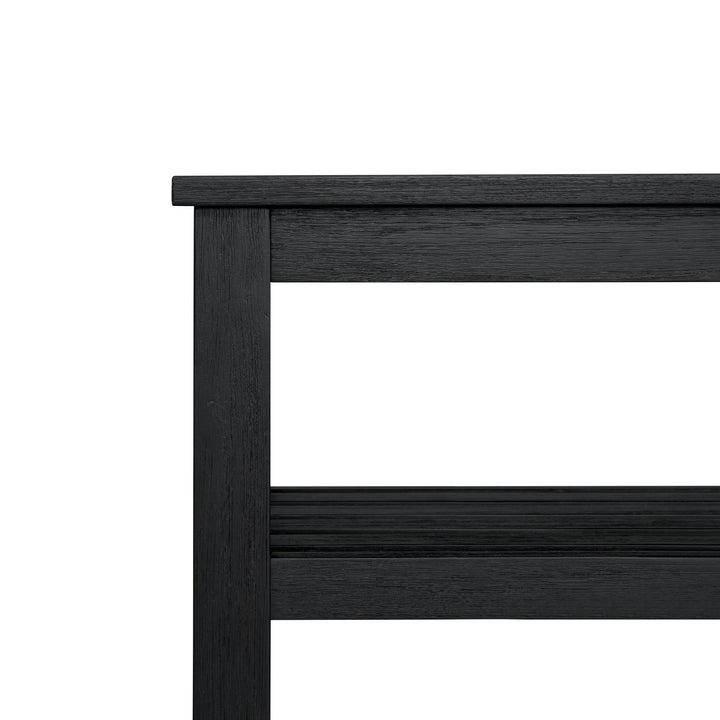 Tiburon Console Table with Shelf - Alto Black - view 7