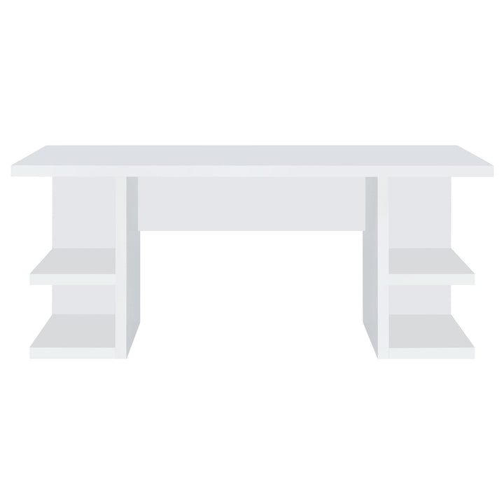 Coaster Furniture 801455 Alice 71-inch 4-shelf Engineered Wood Writing Desk White