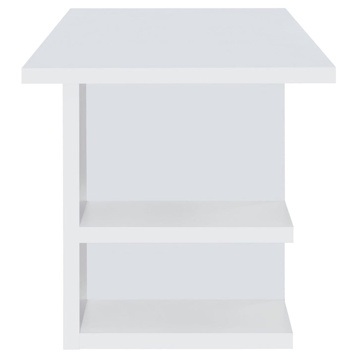 Coaster Furniture 801455 Alice 71-inch 4-shelf Engineered Wood Writing Desk White