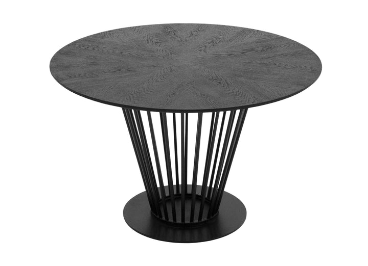 Conroy  Modern Black Round Dining Table