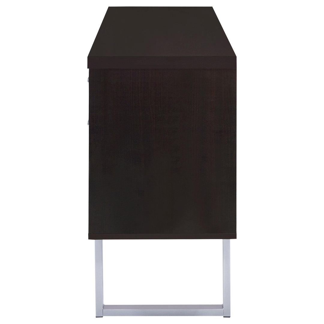 Coaster Furniture 801522 Lawtey 5-drawer Home Office Storage Credenza Cappuccino