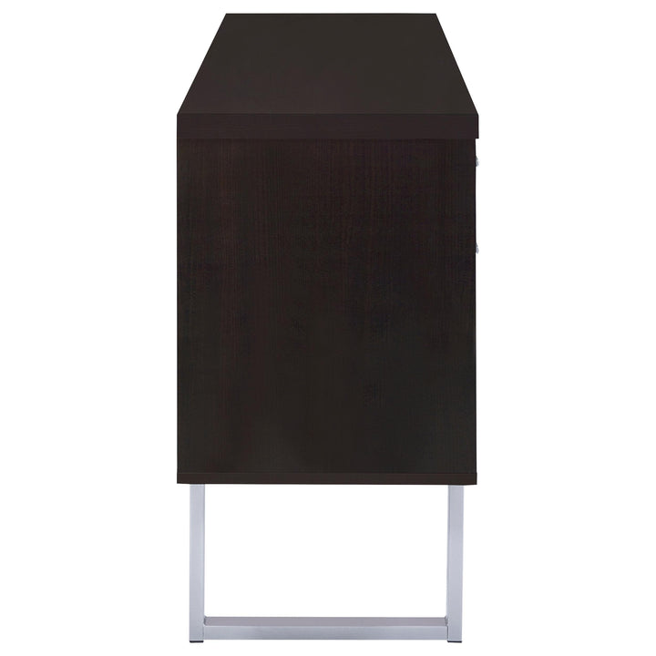 Coaster Furniture 801522 Lawtey 5-drawer Home Office Storage Credenza Cappuccino