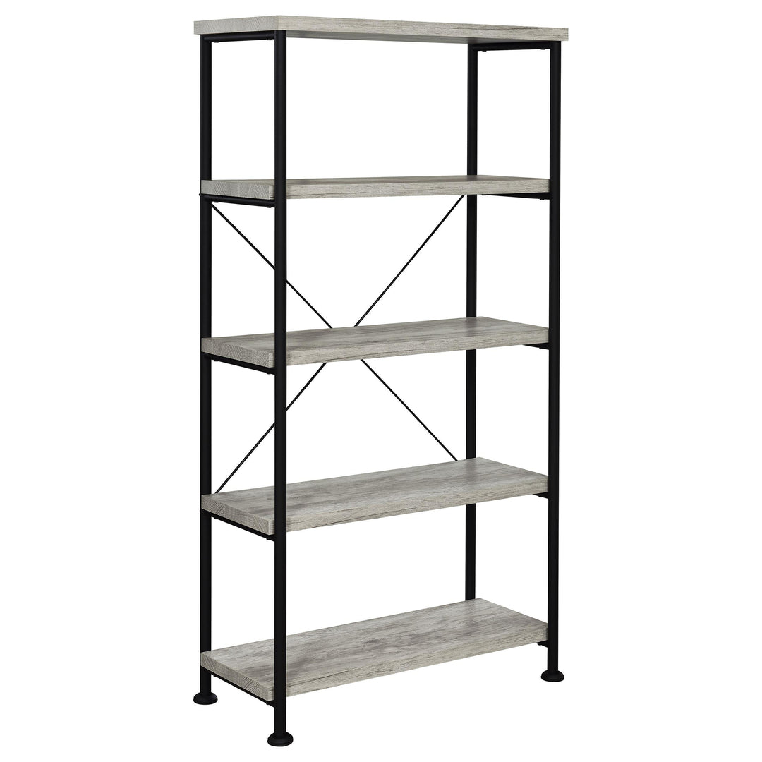 Coaster Furniture 801546 Analiese 63-inch 4-shelf Bookshelf Grey Driftwood