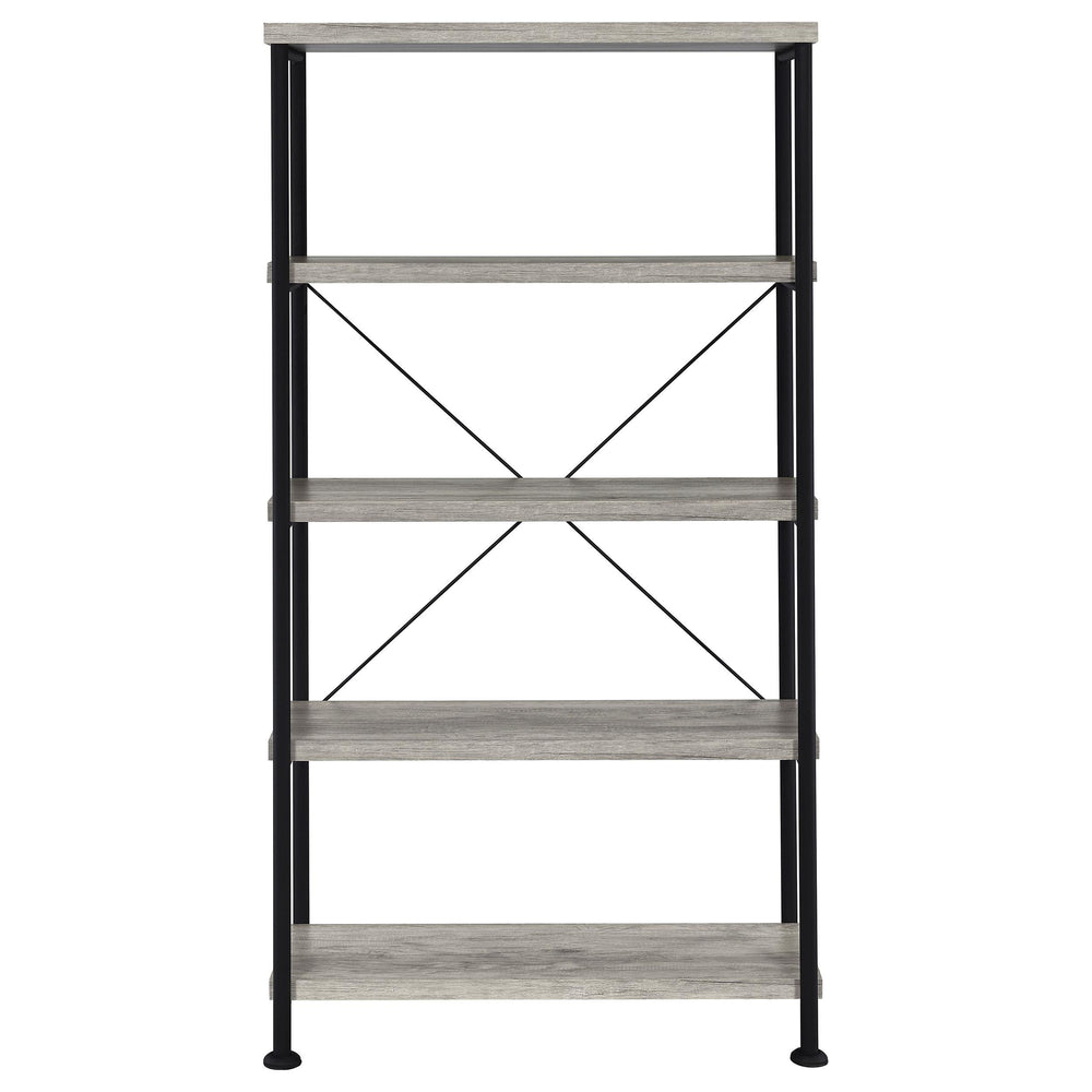Coaster Furniture 801546 Analiese 63-inch 4-shelf Bookshelf Grey Driftwood