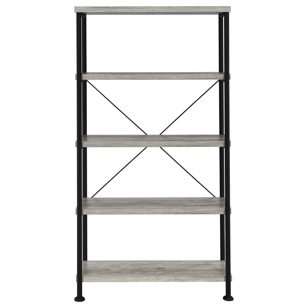 Coaster Furniture 801546 Analiese 63-inch 4-shelf Bookshelf Grey Driftwood