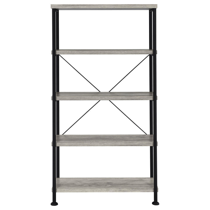 Coaster Furniture 801546 Analiese 63-inch 4-shelf Bookshelf Grey Driftwood