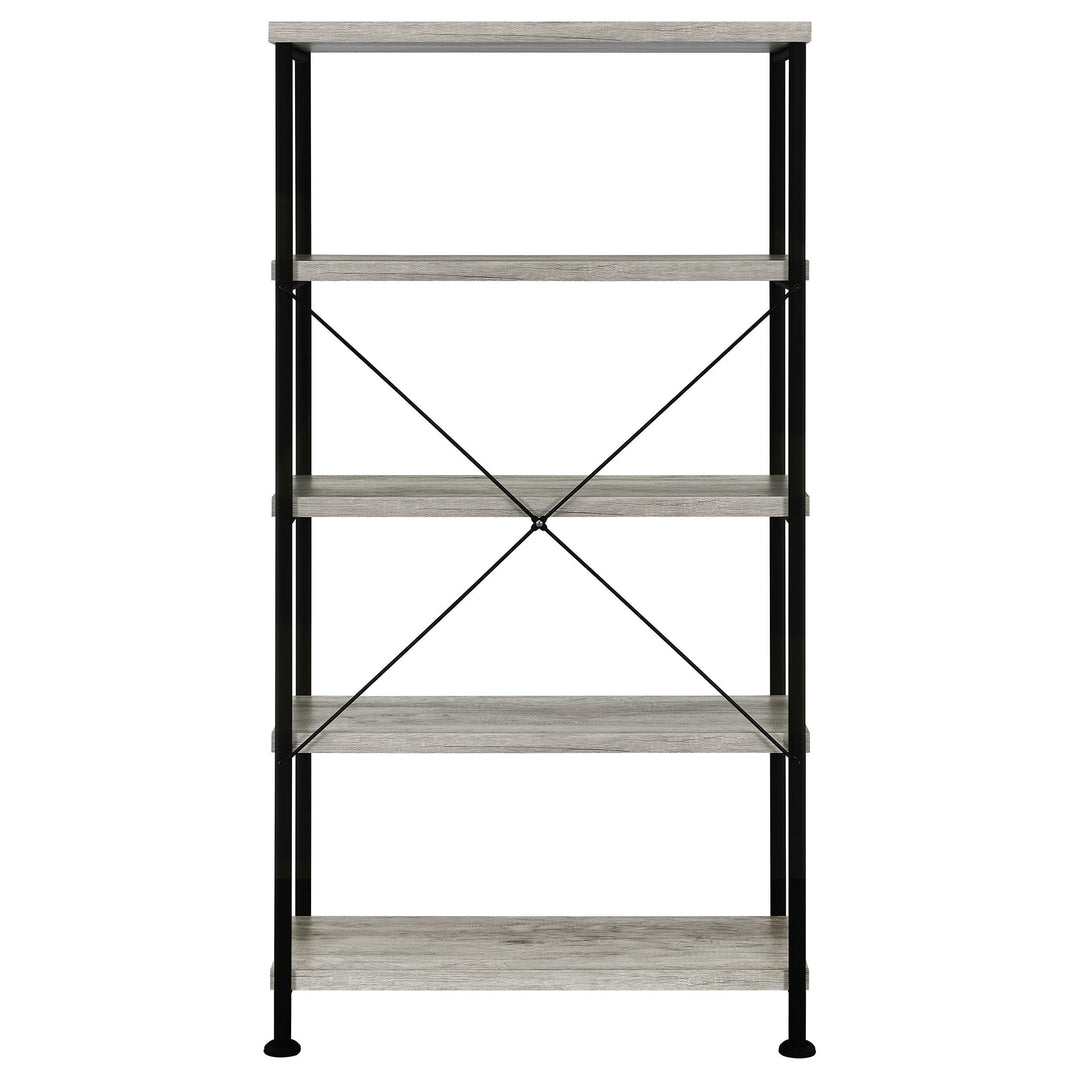 Coaster Furniture 801546 Analiese 63-inch 4-shelf Bookshelf Grey Driftwood
