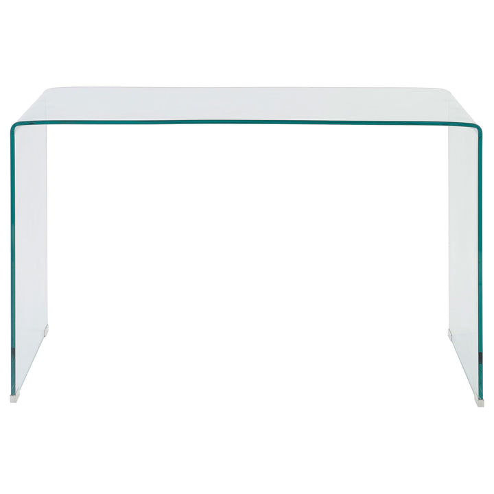 Coaster Furniture 801581 Ripley 47-inch Tempered Bent Glass Writing Desk Clear