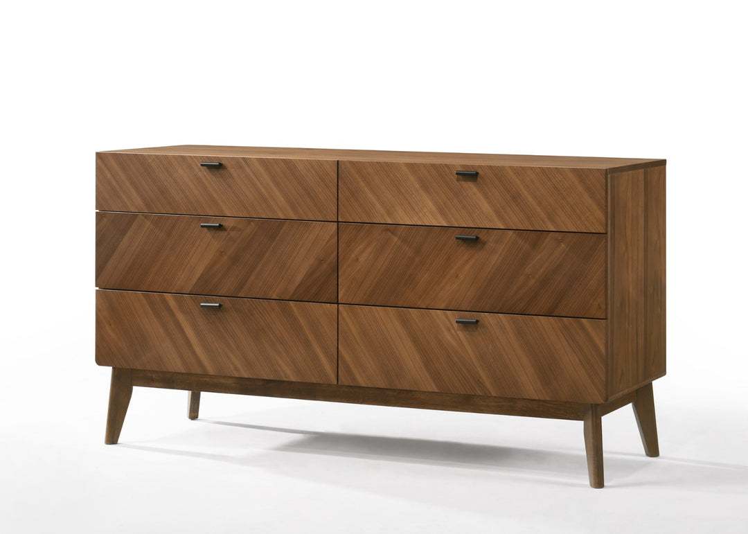 Kamela -Modern Walnut Bedroom Set