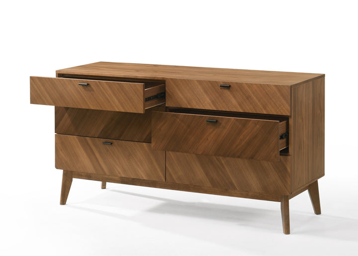 Kamela -Modern Walnut Bedroom Set