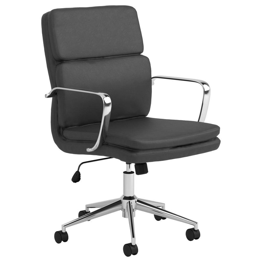 Coaster Furniture 801765 Ximena Upholstered Adjustable Mid Back Office Chair Black
