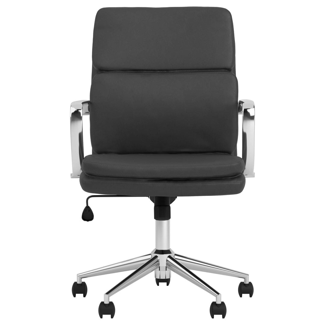 Coaster Furniture 801765 Ximena Upholstered Adjustable Mid Back Office Chair Black