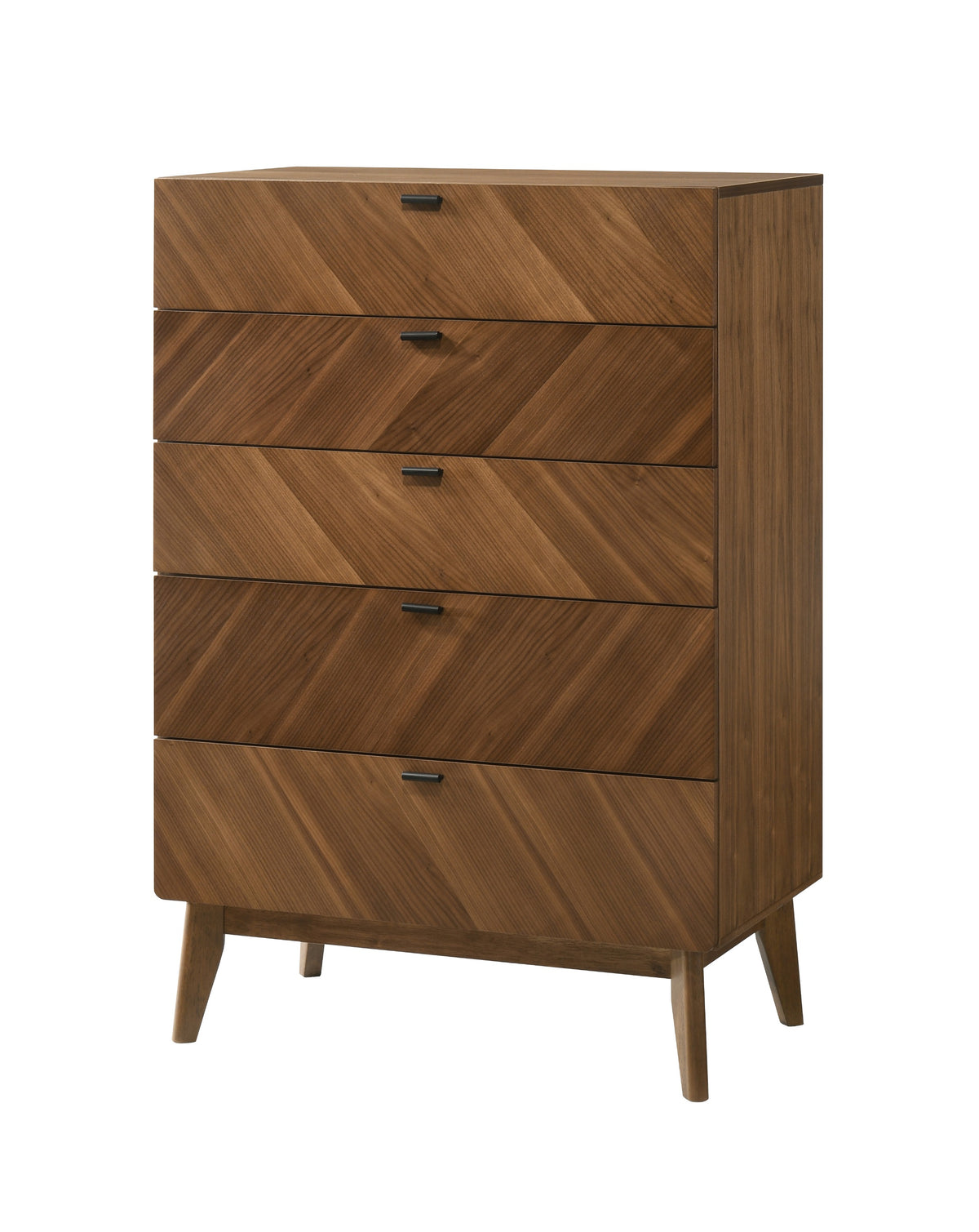 Kamela- Modern Walnut Chest - View 2
