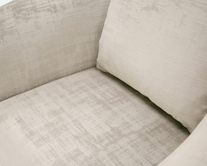 Forbis  Contemporary Grey Fabric Accent Chair