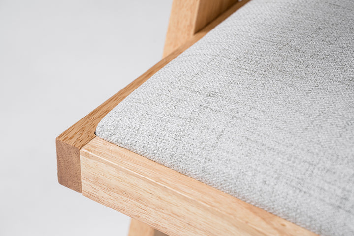 Fern  Modern Natural and Beige Dining Chair Set of 2