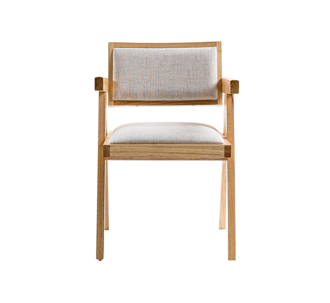 Fern - Modern Natural and Beige Dining Chair Set of 2