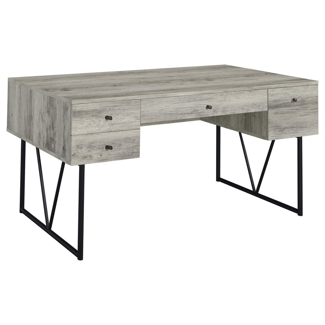 Coaster Furniture 801999 Analiese 63-inch 4-drawer Writing Desk Grey Driftwood