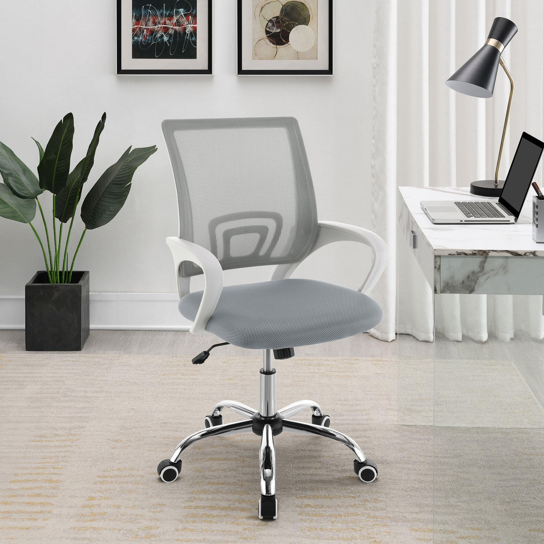 Coaster Furniture 802015 Felton Upholstered Adjustable Home Office Desk Chair Grey