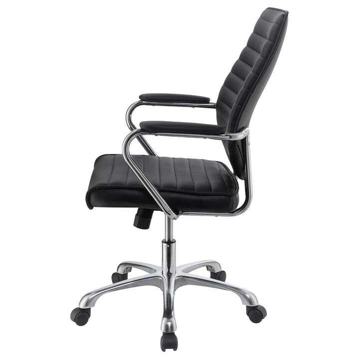 Coaster Furniture 802269 Chase Upholstered Adjustable Home Office Desk Chair Black