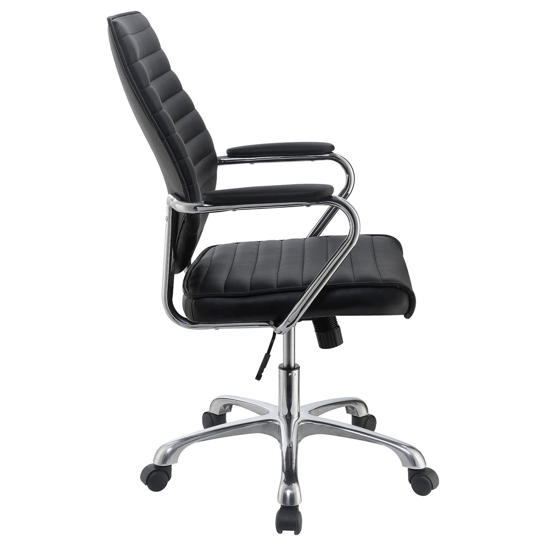 Coaster Furniture 802269 Chase Upholstered Adjustable Home Office Desk Chair Black