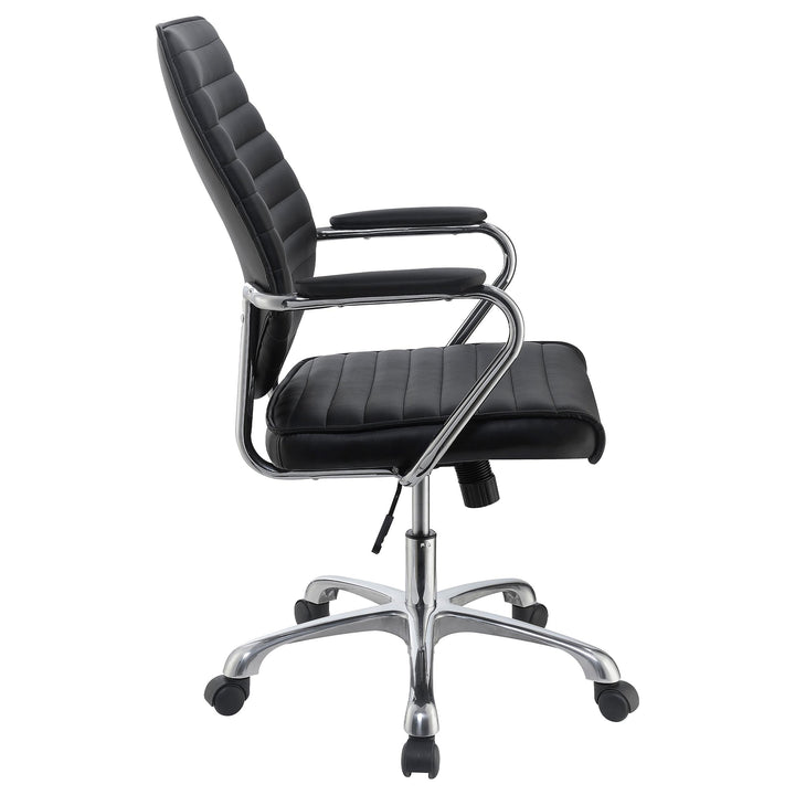 Coaster Furniture 802269 Chase Upholstered Adjustable Home Office Desk Chair Black