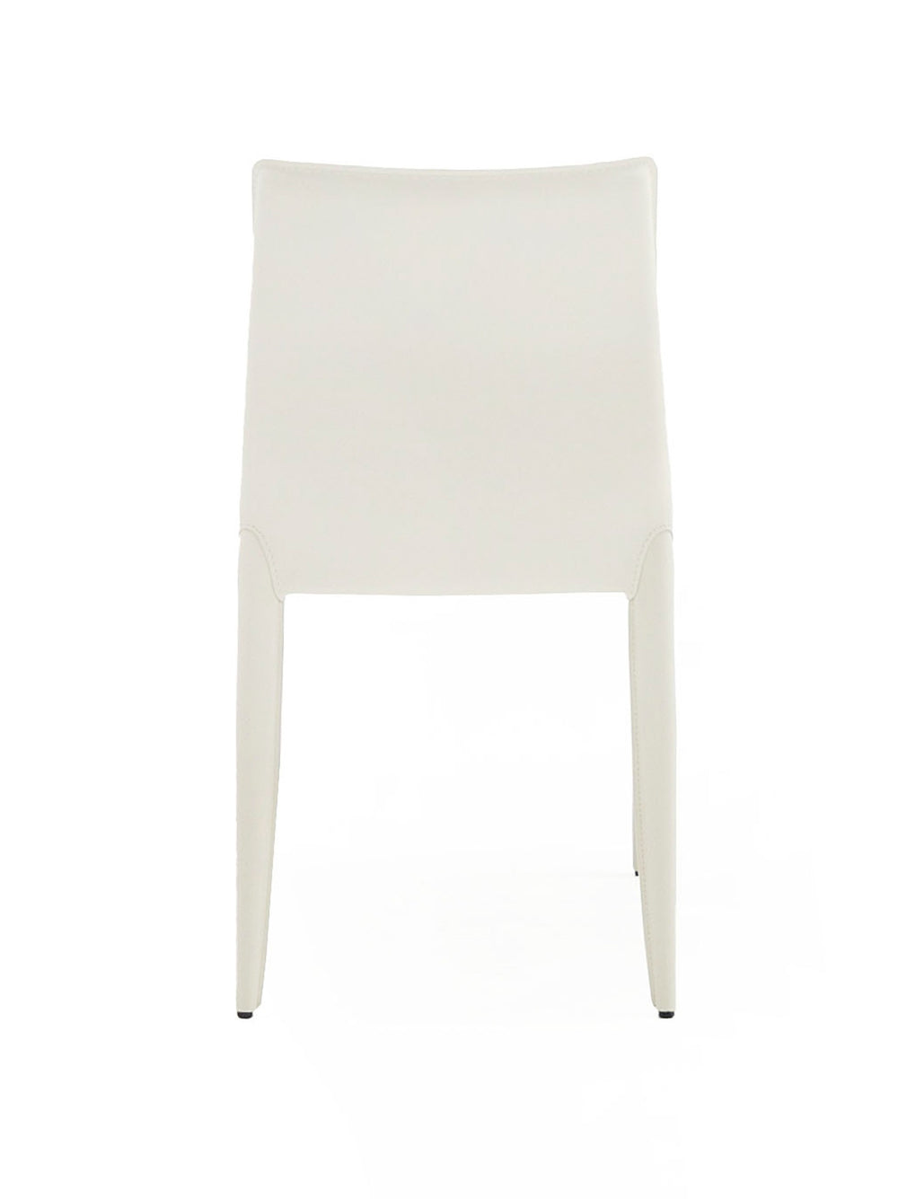 Halo - Modern Ivory Saddle Leather Dining Chair (Set of 2)
