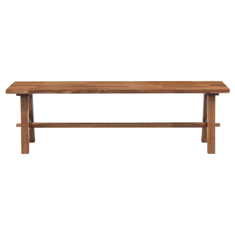 Bedford 59" Bench A-Base - Brushed Brown - view 3