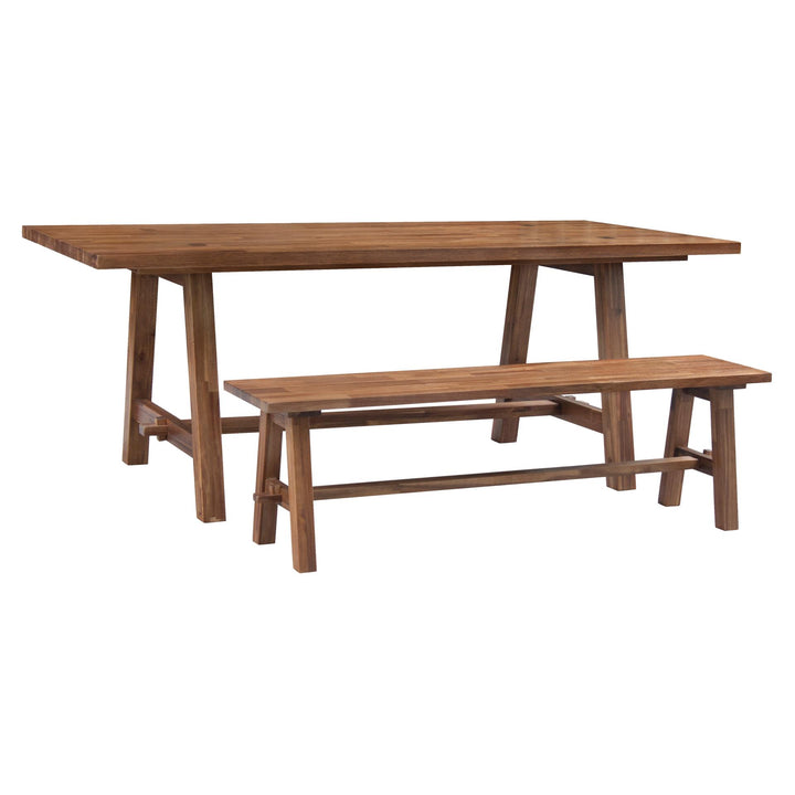 Bedford 59" Bench A-Base - Brushed Brown - view 7