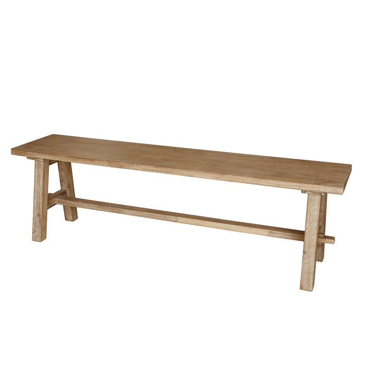 Bedford 59" Bench A-Base - Brushed Smoke