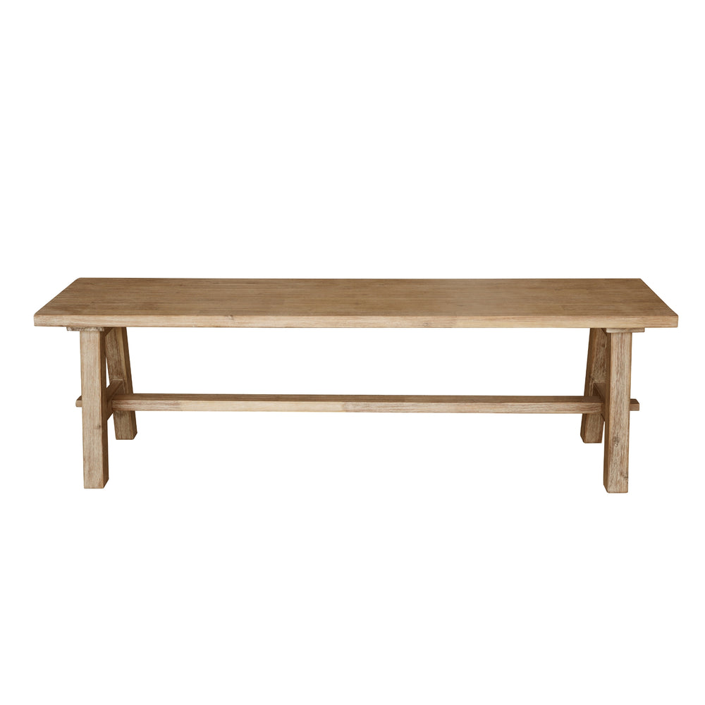Bedford 59" Bench A-Base - Brushed Smoke - view 4